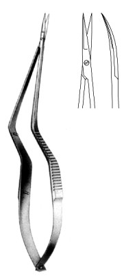 Micro Scissors Cvd Bayonet 18,5 см