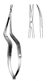 Potts Micro Scissor Cvd BAYONET 15,5 см