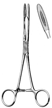 Щипцы для перевязочного материала и тампонов
Gross Maier Dressing Fcps cvd 27cm