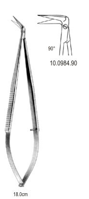 Micro Scissor 90º угловые 18 см.