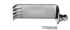 Зеркала сменные к ранорасширителям
Blades Medial for Caspar Retractor 40x23mm (TiT)