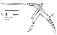 Выкусыватели нейрохирургические Colclough Punch down 5mm, 20cm