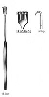 Крючки Hook Retractor sharp 4pr. 16cm