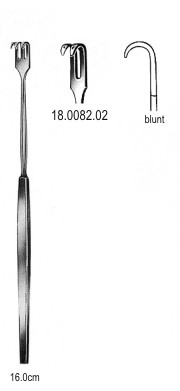 Крючки
Hook Retractor blunt 2pr. 16cm