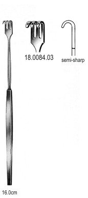 Крючки
Hook Retractor semi sharp 3pr. 16cm