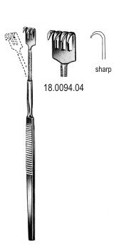 Крючки
Retractor flexible sharp 4pr. 16cm