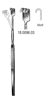 Крючки
Retractor flexible blunt 3pr. 16cm