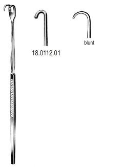 Крючки
Retractor Tracheal blunt 1pr. 16cm