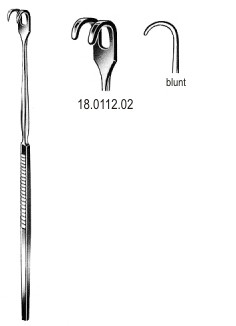 Крючки
Retractor Tracheal blunt 2pr. 16cm