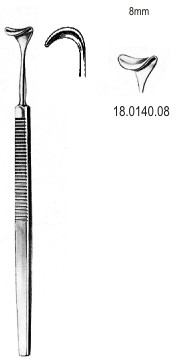 Крючки Desmarres Retractor Eyelid 8x160mm - фото 1 - id-p101030673