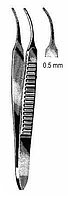 Пинцеты офтальмологические Graefe Iris Fcps cvd serr 0.5mm, 7cm