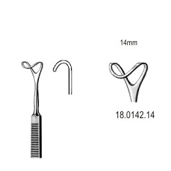Крючки
Retractor hollow blade 14mmx16cm