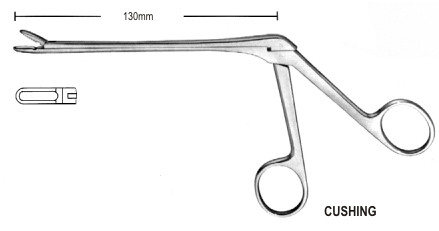 Выкусыватели нейрохирургические
Cushing Laminectomy Rongeur str 4mm, 13cm