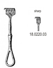 Крючки
Volkmann Retractor sharp 3pr. 11.5cm