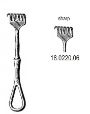 Ілгектер Volkmann Retractor sharp 6pr. 11.5cm - фото 1 - id-p101030731