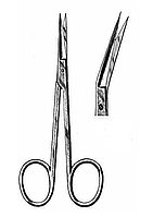 Ножницы стоматологические Iris Scissors angled to side 11.5cm