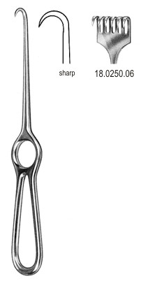 Крючки
Volkmann Retractor sharp 6pr. 21.5cm