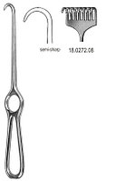 Крючки Kocher Retractor 8pr. semi sharp 22cm