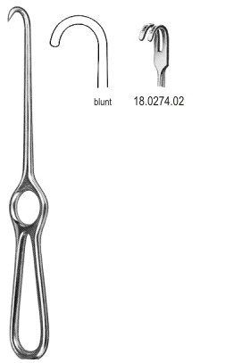 Крючки
Kocher Retractor 2pr. blunt 22cm