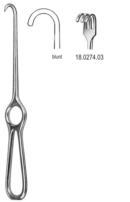 Крючки
Kocher Retractor 3pr. blunt 22cm