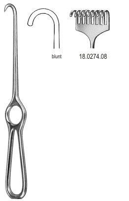 Крючки
Kocher Retractor 8pr. blunt 22cm