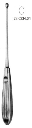 Кюретки костные Halle Bone Curette Malleable 21cm Fig.1 - фото 1 - id-p101032582