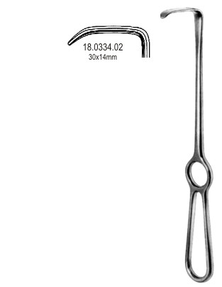 Ретракторы хирургические
Langenbeck Retractor 30x14mm, 21cm