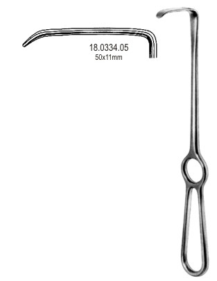 Ретракторы хирургические
Langenbeck Retractor 50x11mm, 21cm