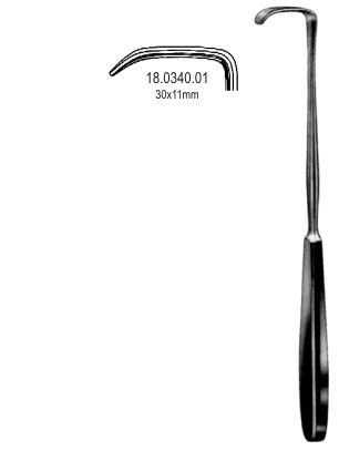 Ретракторы хирургические
Langenbeck Retractor 30x11mm, 22cm