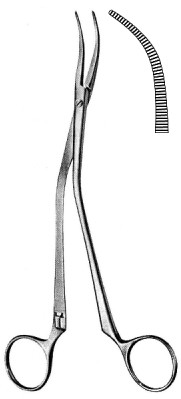 Щипцы для миндалин Wilson Tonsil A/Fcps cvd and angled shaft 19cm - фото 1 - id-p101035327