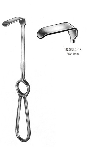 Ретракторы хирургические
Kocher Langenbeck Retractor 35x11mm, 21.5cm