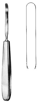 Распаторы для костной хирургии
Periosteal Raspatory serr back 8mm, 17cm