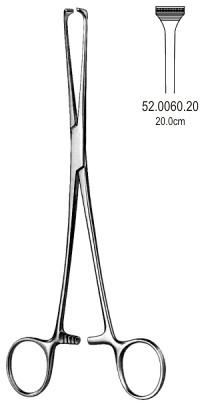 Зажимы для кишечника и желудка
Allis Tissue Fcps Atraumatic 20cm