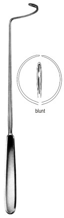 Иглы лигатурные Deschamps Ligature Needle blunt left 28cm - фото 1 - id-p101031900