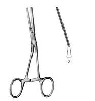 Зажимы с атравматической нарезкой Neonatal and Pedi. Clamp ang. deli.Fig.2 14.5cm