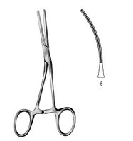 Зажимы с атравматической нарезкой Neonatal and Pedi. Clamp ang. deli.Fig.5 14cm