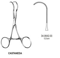 Зажимы сердечно-сосудистые Castaneda Neonatal clamp very deli. cvd 12cm