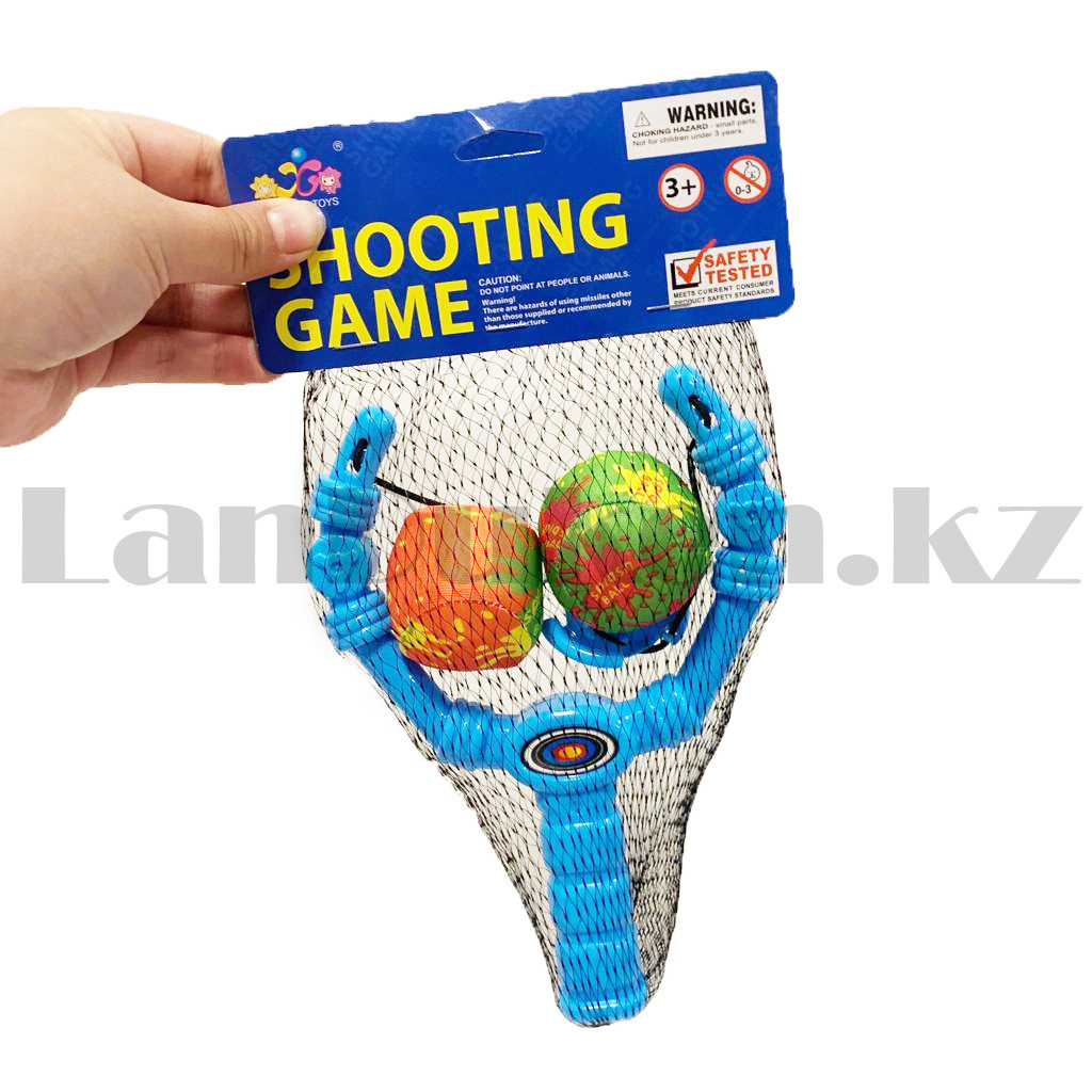 Игрушечная рогатка с шариками Shooting Game синий - фото 6 - id-p101038616