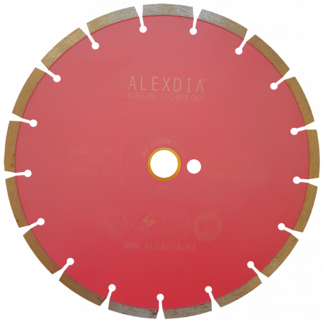 Сегментный диск по граниту (SINTERED) цвет : розовый 115D-1.6T-7W-22.23/20H - фото 1 - id-p101038874