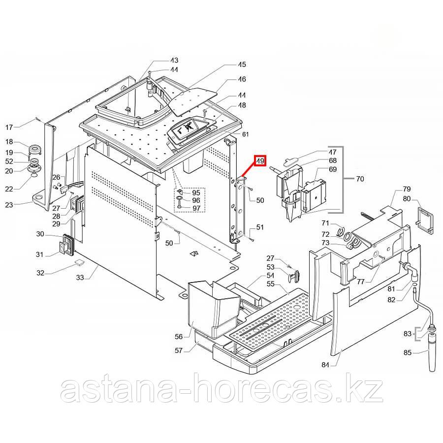 Петля двери Gaggia Titanium, 222630437 - фото 4 - id-p101047993