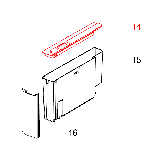 Крышка бункера воды Delonghi ESAM 2xxx, 3xxx, 4xxx, 5332145600, фото 4