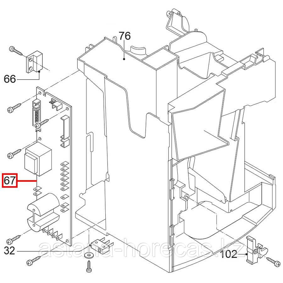 Плата силовая Delonghi ESAM3500, ESAM3600, (узкий дисплейный шлейф), 5213214971 - фото 5 - id-p101046297