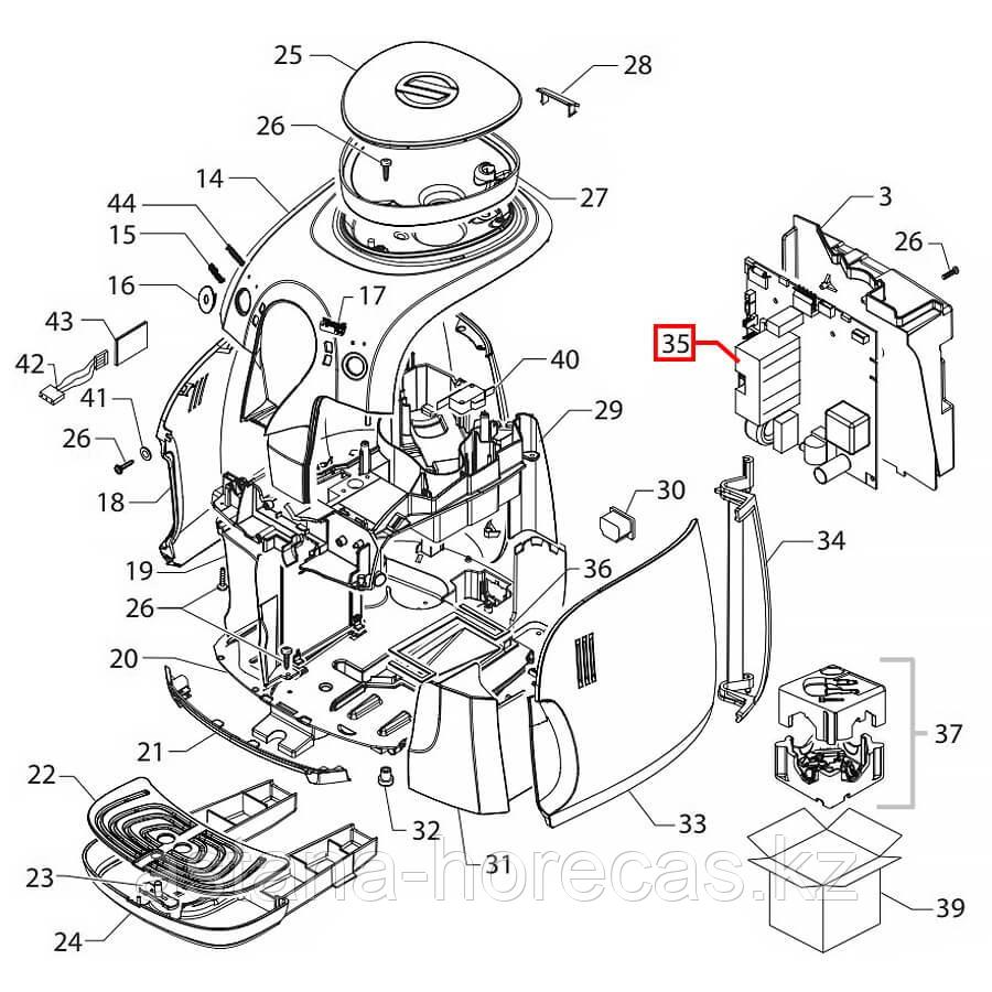 Плата силовая Saeco Xsmall Cpu+sw P0057 230V, 11022509 - фото 5 - id-p101046333