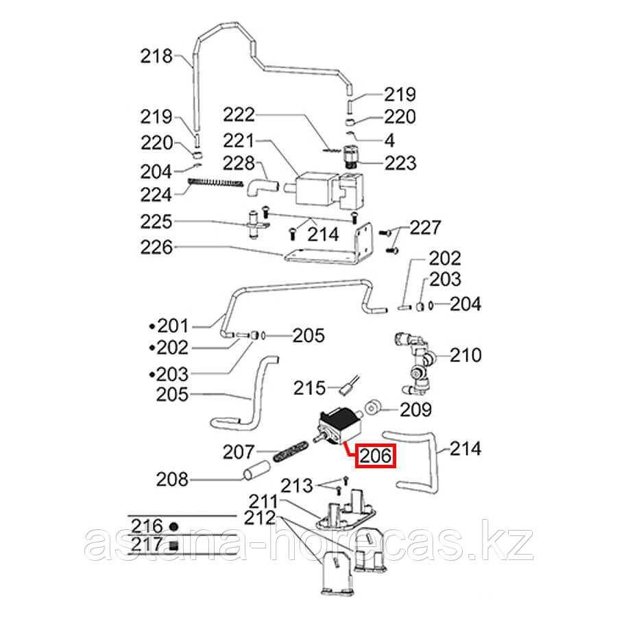 Помпа вибрационная EP4 48Вт 230В 50Гц ø 1/8"- ø 6 мм, 20 Бар Ulka, 556214 - фото 5 - id-p101047852