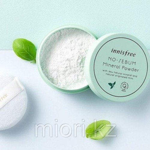 Рассыпчатая минеральная матирующая пудра Innisfree No-Sebum Mineral Powder