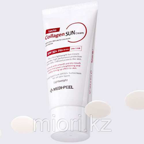 Солнцезащитный крем с коллагеном и лактобактериями Medi-Peel Red LactoCollagen SPF50+ PA++++en Sun Cream - фото 6 - id-p101051818