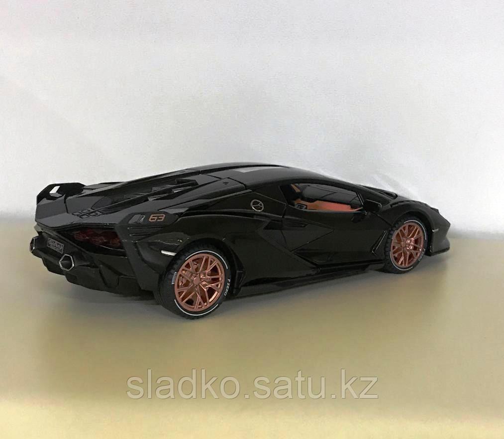 Машинка из серии моделек инерционная Lamborghini Ламборджини черная - фото 7 - id-p101052981