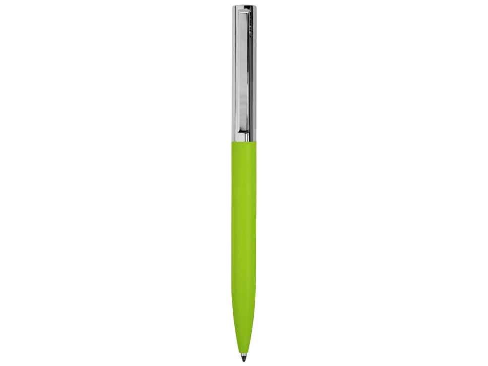 Ручка металлическая soft-touch шариковая Tally с зеркальным слоем, серебристый/зеленый - фото 2 - id-p76908178