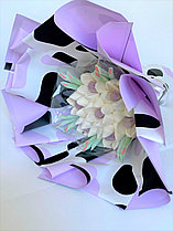 Букет ФИОЛЕТОВЫЙ 355гр 21см 7 цветков /Ручная работа/