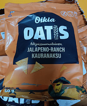 Овсяные чипсы OATIS ранчо-халапеньо 150гр